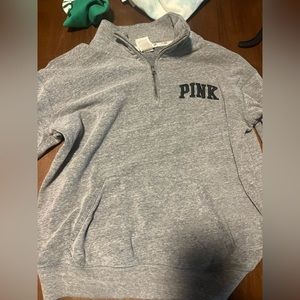 women’s pink victoria secret quarter zip